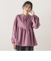 TCタイプライターブラウス≪洗濯機で洗える≫