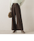 【WEB限定】カットジョーゼット裏起毛パンツ≪手洗い可能≫