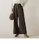 【WEB限定】カットジョーゼット裏起毛パンツ≪手洗い可能≫