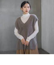 FOX/CASHMEREベスト≪手洗い可能≫