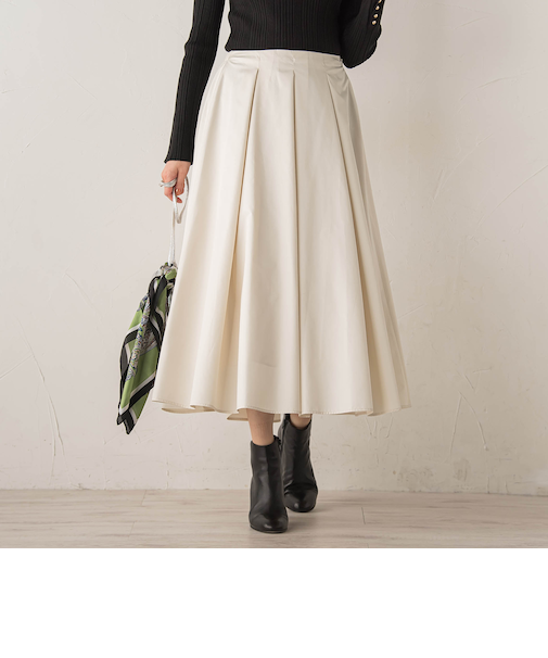 タフタタックスカート≪洗濯機で洗える≫