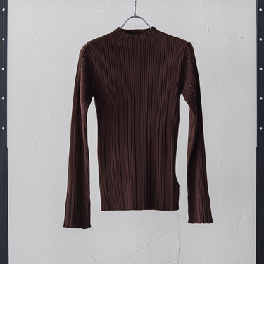 【新色追加】袖ボタンランダムリブニット≪手洗い可能≫