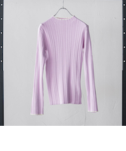 【新色追加】袖ボタンランダムリブニット≪手洗い可能≫