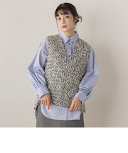 モナコツィードブラウス≪手洗い可能≫