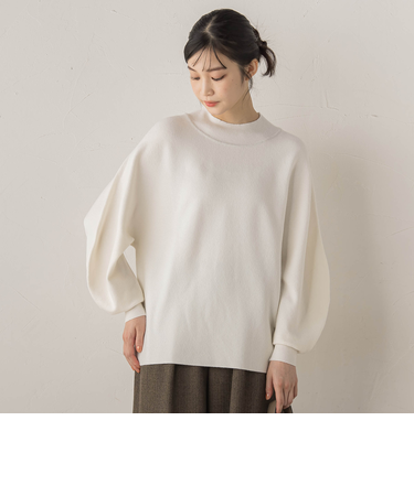 ウォッシャブルバナナスリーブニット≪手洗い可能≫