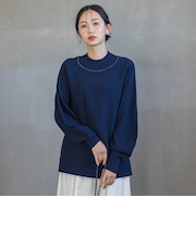 ウォッシャブルバナナスリーブニット≪手洗い可能≫