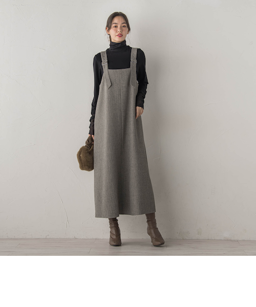 【美品】マルイ限定　ジャスグリッティー　ミックスツイードジャンスカ 美品】マルイ限定 ジャスグリッティー ミックスツイードジャンスカ