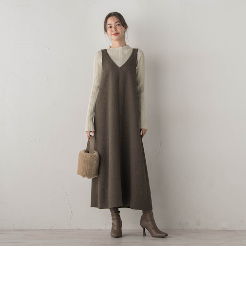 ミックスツイードジャンスカ