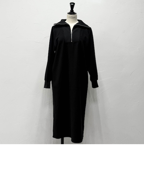 【WEB限定】圧縮起毛ステンニットワンピース≪手洗い可能≫