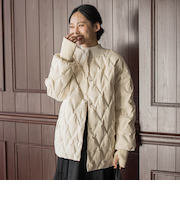 ステッチレスダウンコート