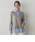 【WEB限定】Vネックブラウス切替えプルオーバー≪手洗い可能≫