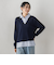 【WEB限定】Vネックブラウス切替えプルオーバー≪手洗い可能≫