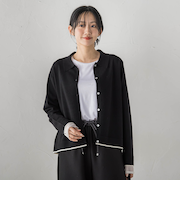 スーパーストレッチステンカーディガン≪洗濯機で洗える≫