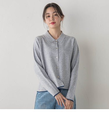 スーパーストレッチステンカーディガン≪洗濯機で洗える≫