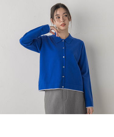 スーパーストレッチステンカーディガン≪洗濯機で洗える≫