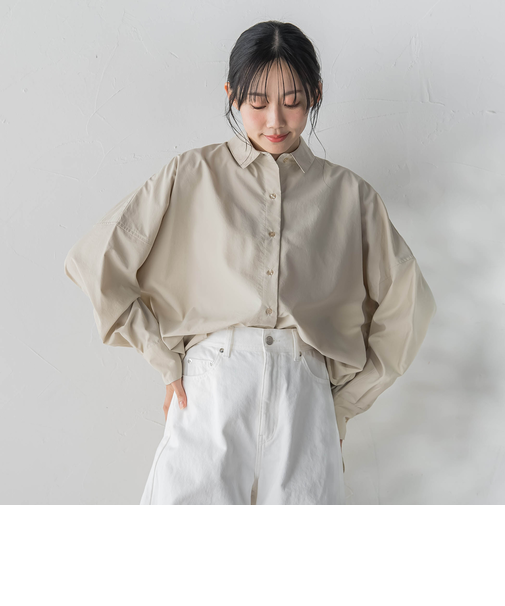 ヴィンテージブロードシャツ≪手洗い可能≫