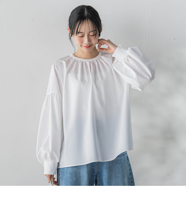 ブレードブラウス≪洗濯機で洗える≫