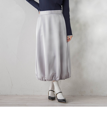 PLUM ROYAL SATINスカート≪手洗い可能≫