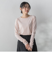 シアーベロアカットソー≪手洗い可能≫