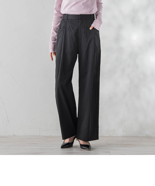 ワイドポケットタックパンツ