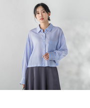 LYOCELL DOBBY STRIPEシャツ