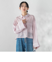 LYOCELL DOBBY STRIPEシャツ