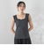 リブスクエアタンクトップ