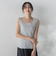 リブスクエアタンクトップ