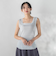 リブスクエアタンクトップ