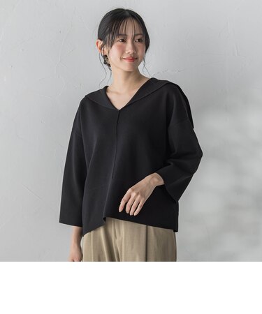 セーラーカラーニット