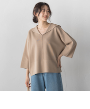 セーラーカラーニット