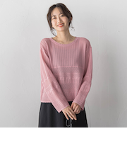 レース柄ニット