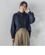 コーマコットンバックテープブラウス