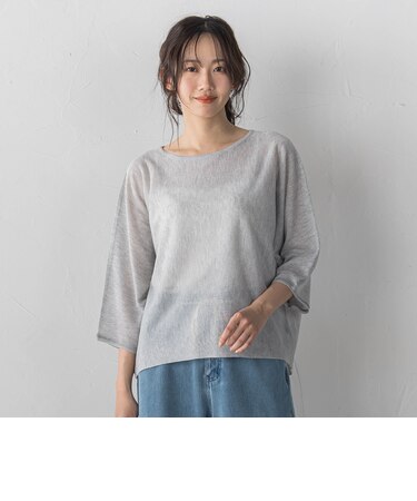 Fine UVドルマンスリーブプルオーバー