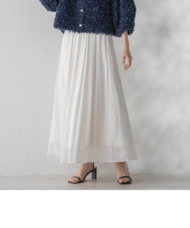 TR強撚気流染めスカート