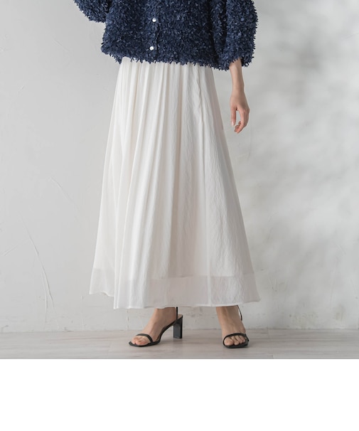 TR強撚気流染めスカート