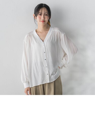 TR強撚気流染めカーディガン