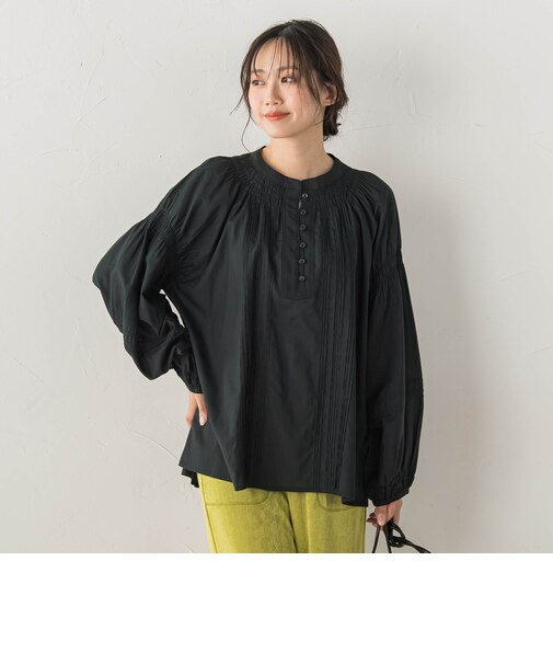 コットンシアーボイルブラウス