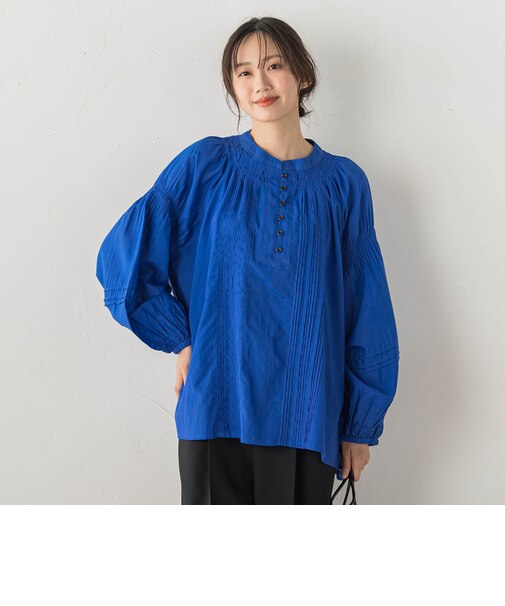 コットンシアーボイルブラウス