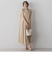 MULTI COTTONストライプワンピース