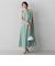 MULTI COTTONストライプワンピース