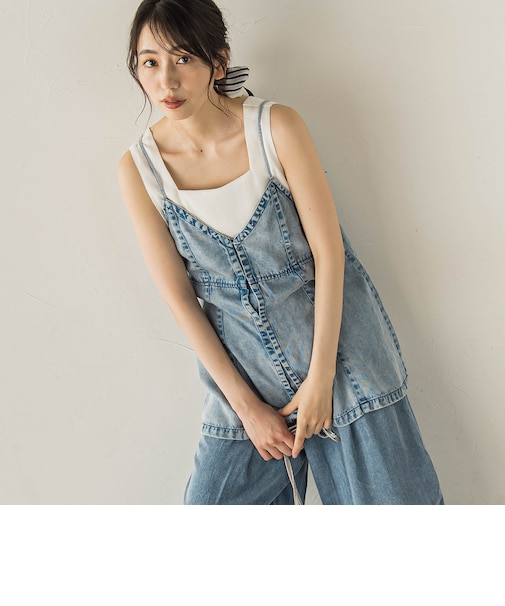 Air DENIM キャミビスチェ