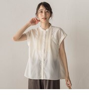 【WEB限定】サスティナコットンライクローンブラウス