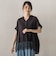 【WEB限定】キーネックレース切替ブラウス
