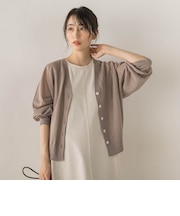 シアーVネックカーディガン