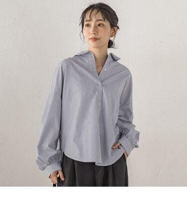 起毛バックヨークテープブラウス
