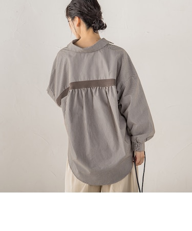 起毛バックヨークテープブラウス