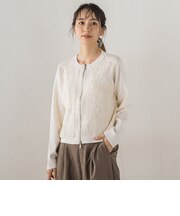 レースドッキングカーディガン