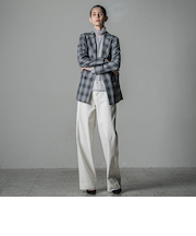 【大きいサイズ】イスコホワイトデニムパンツ