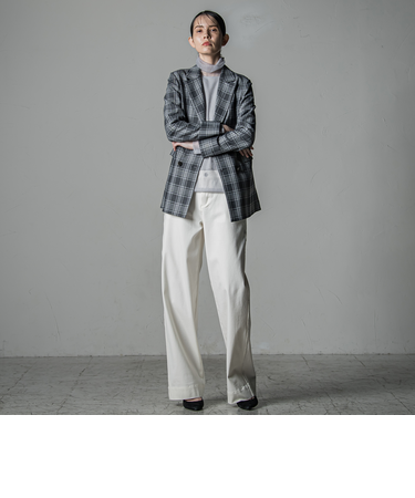 【大きいサイズ】イスコホワイトデニムパンツ